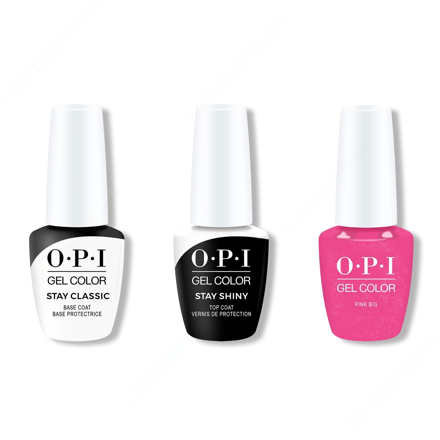 OPI - GelColor Combo - Stay Classic Base, Shiny Top & Pink BIG