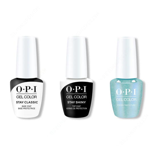 OPI - GelColor Combo - Stay Classic Base, Shiny Top & Pisces The Future