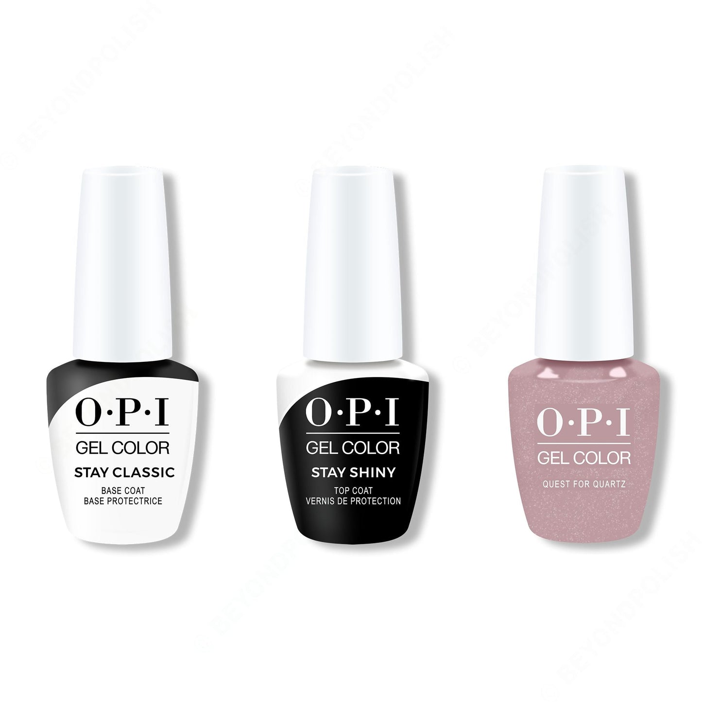 OPI - GelColor Combo - Stay Classic Base, Shiny Top & Quest for Quartz