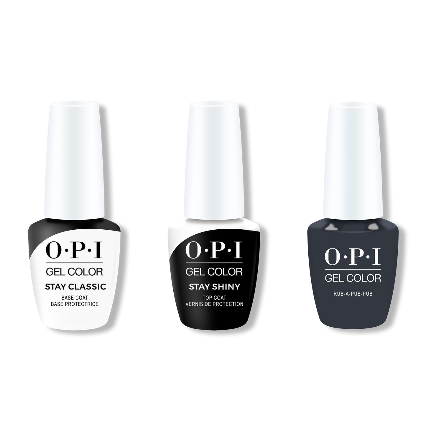 OPI - GelColor Combo - Stay Classic Base, Shiny Top & Rub-a-Pub-Pub