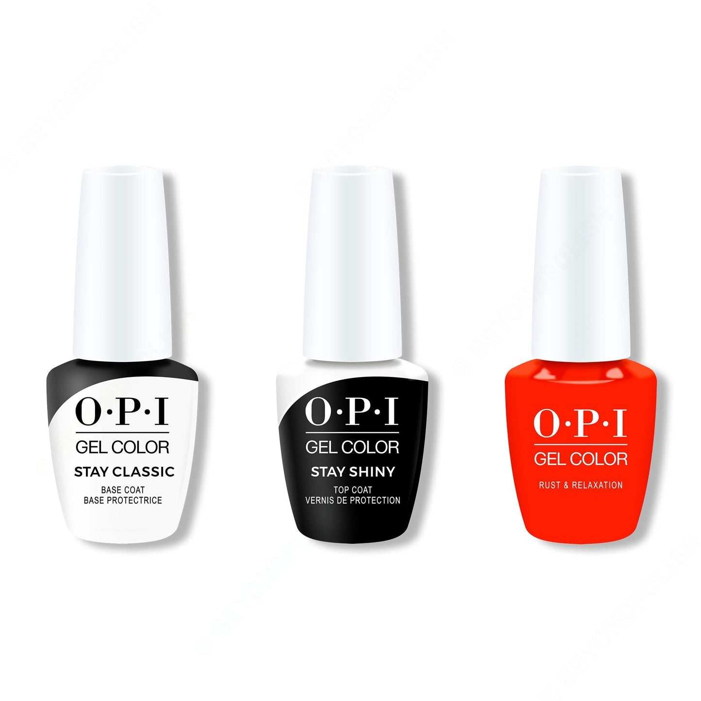 OPI - GelColor Combo - Stay Classic Base, Shiny Top & Rust & Relaxation