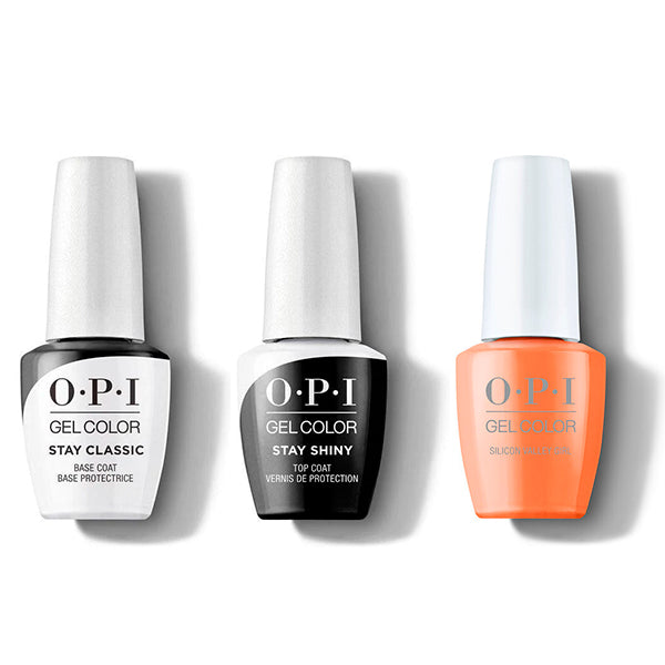 OPI - GelColor Combo - Stay Classic Base, Shiny Top & Silicon Valley Girl