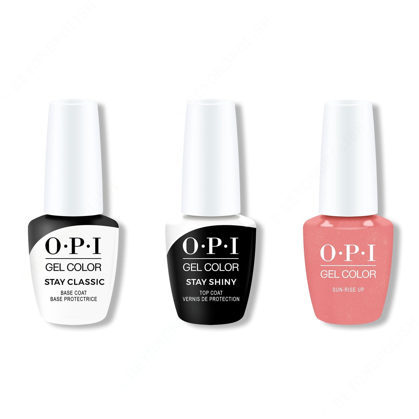 OPI - GelColor Combo - Stay Classic Base, Shiny Top & Sun-rise Up
