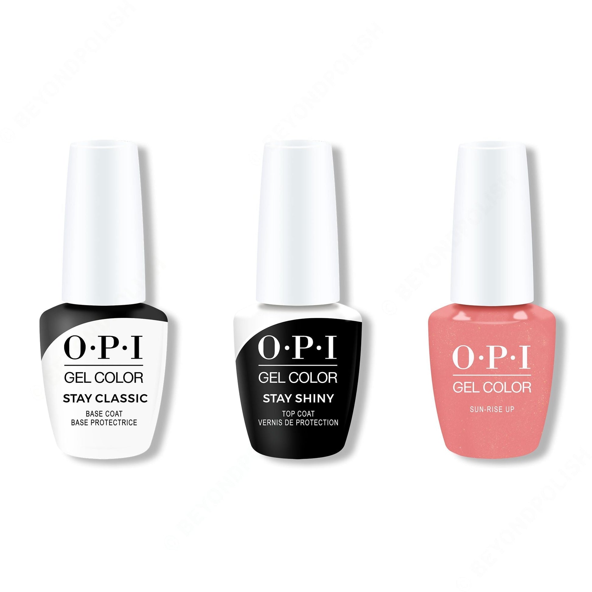 OPI - GelColor Combo - Stay Classic Base, Shiny Top & Sun-rise Up