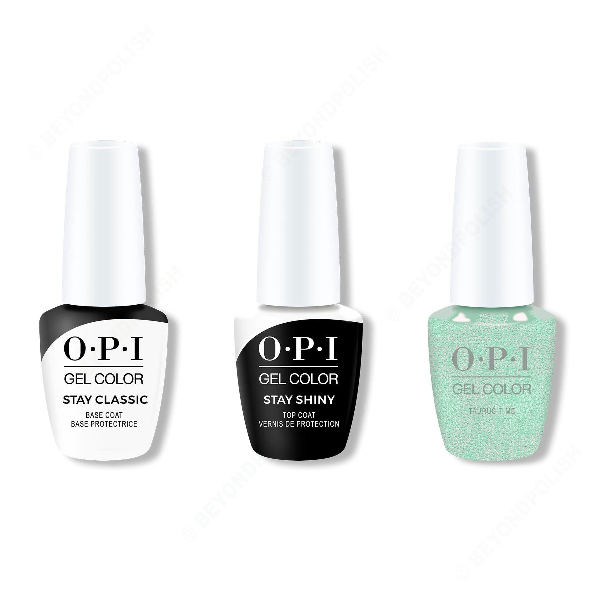 OPI - GelColor Combo - Stay Classic Base, Shiny Top & Taurus-t Me