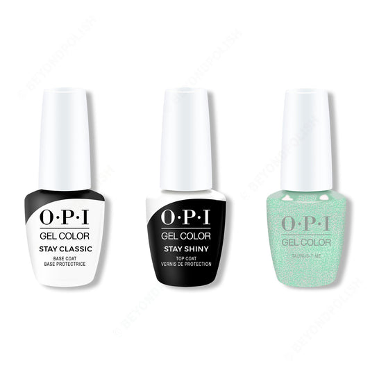 OPI - GelColor Combo - Stay Classic Base, Shiny Top & Taurus-t Me
