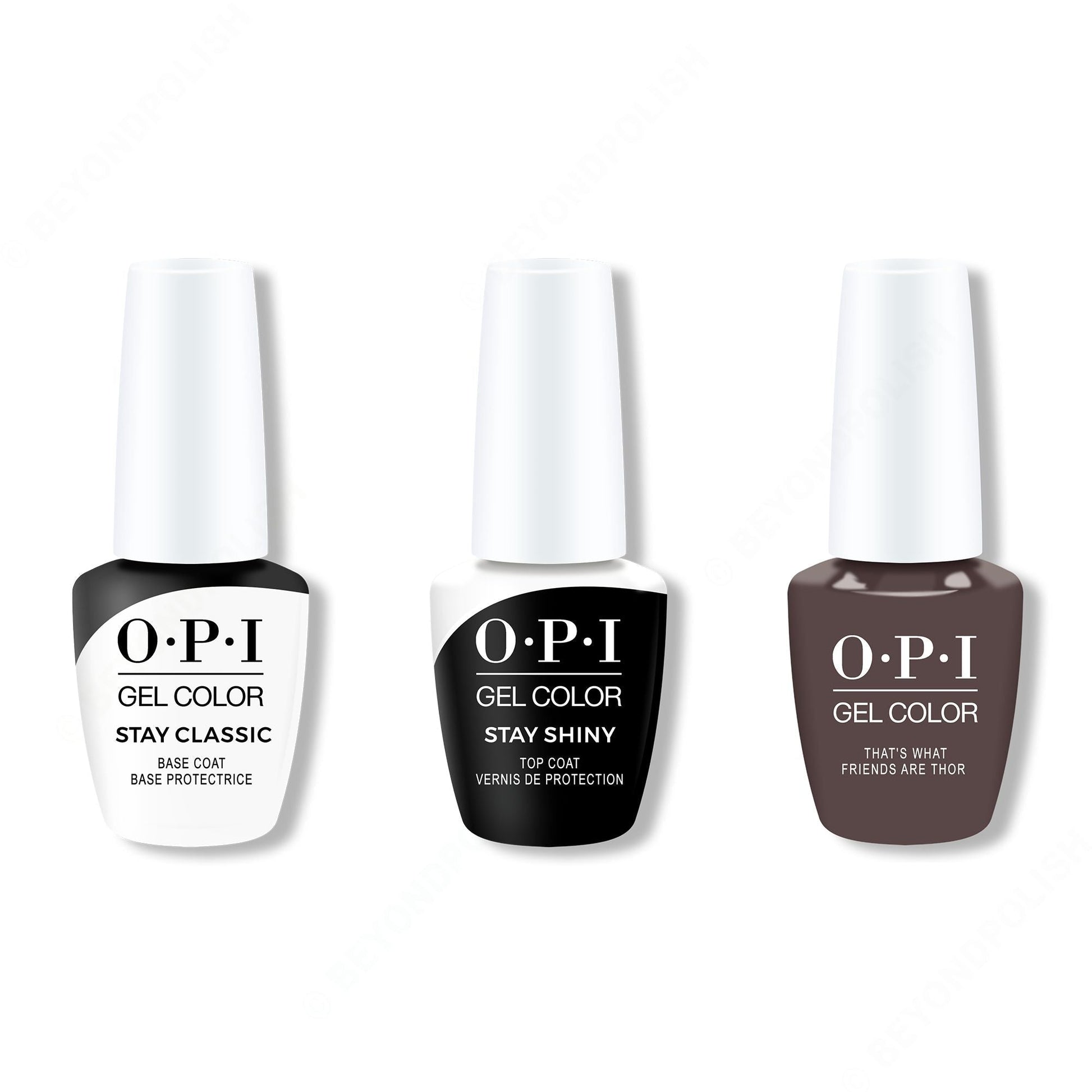 OPI - GelColor Combo - Stay Classic Base, Shiny Top & Thats What Friends Are Thor