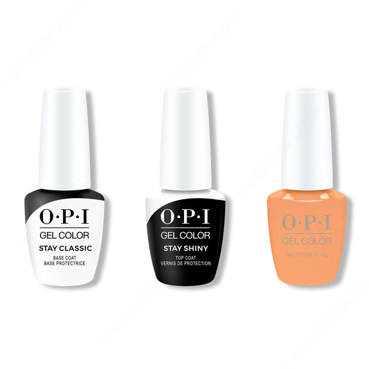 OPI - GelColor Combo - Stay Classic Base, Shiny Top & The Future is You