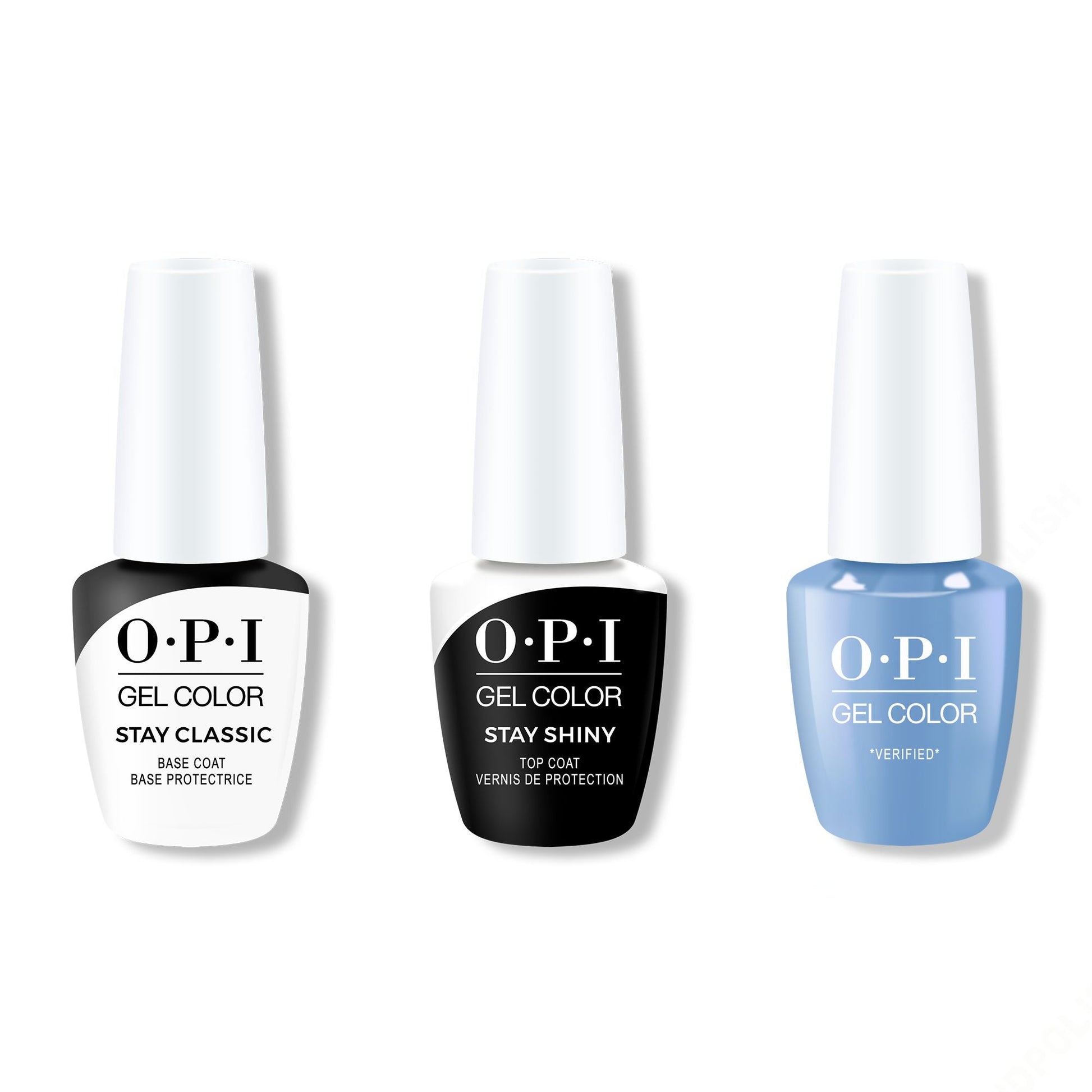 OPI - GelColor Combo - Stay Classic Base, Shiny Top & *Verified*