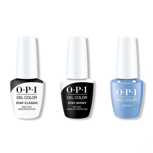 OPI - GelColor Combo - Stay Classic Base, Shiny Top & *Verified*