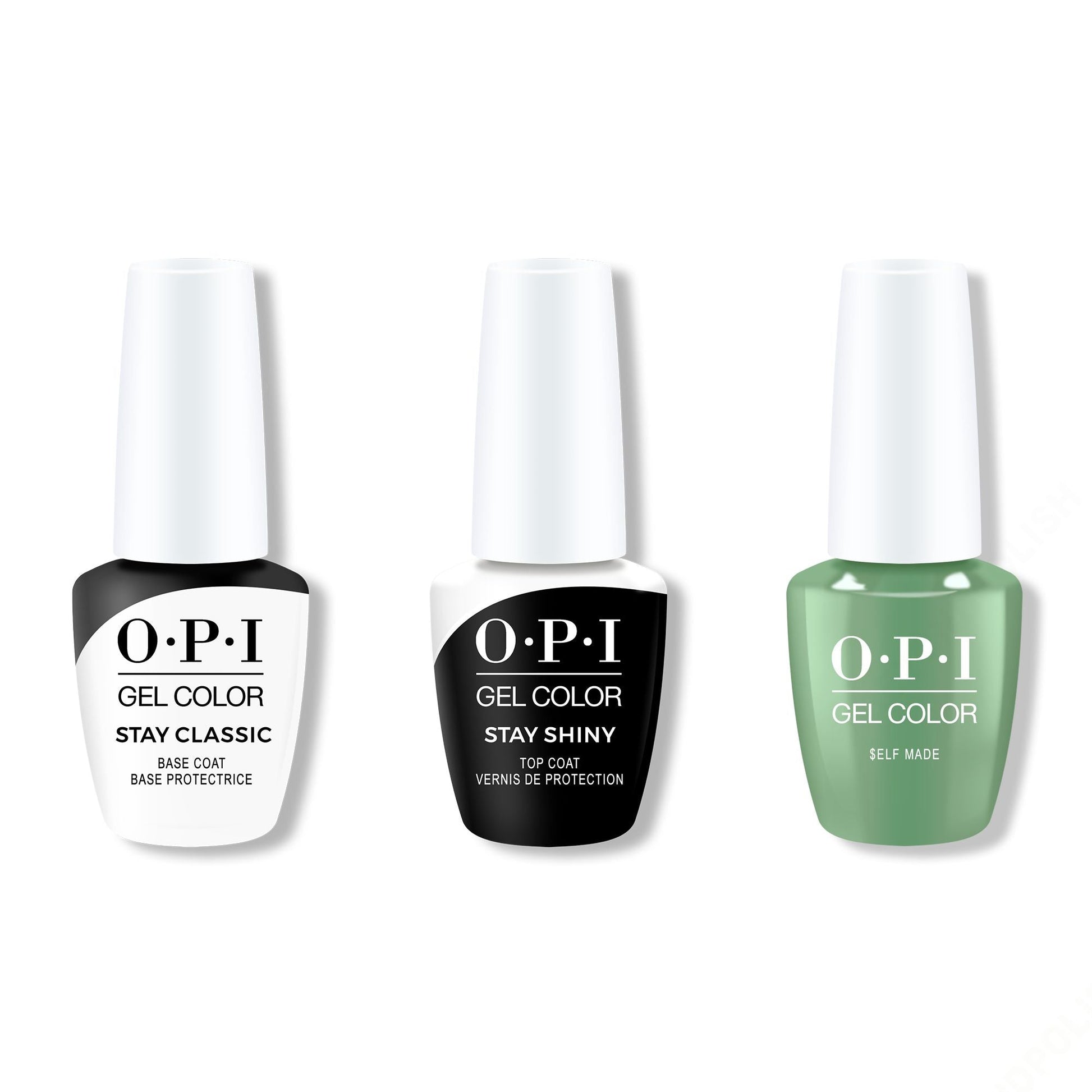 OPI - GelColor Combo - Stay Classic Base, Shiny Top & $elf Made