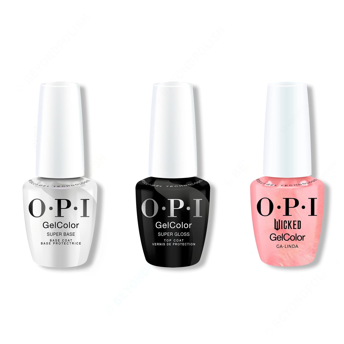 OPI - GelColor Combo - Super Base, Super Gloss Top & Ga-Linda