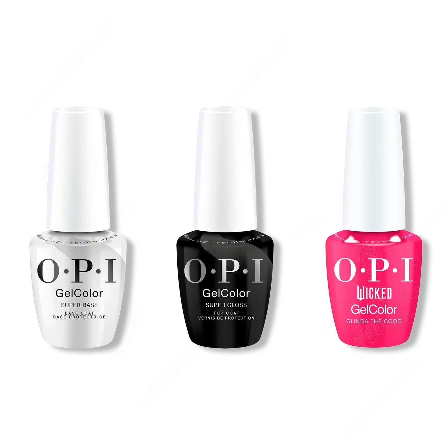 OPI - GelColor Combo - Super Base, Super Gloss Top & Glinda the Good!