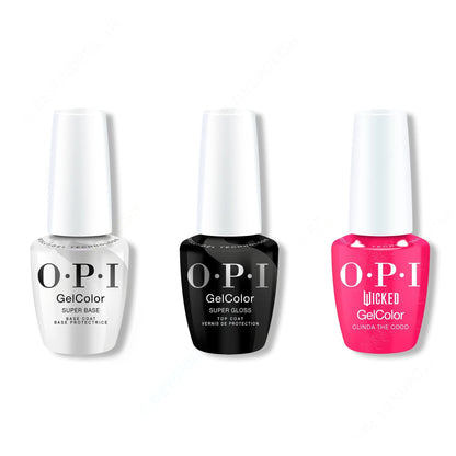 OPI - GelColor Combo - Super Base, Super Gloss Top & Glinda the Good!