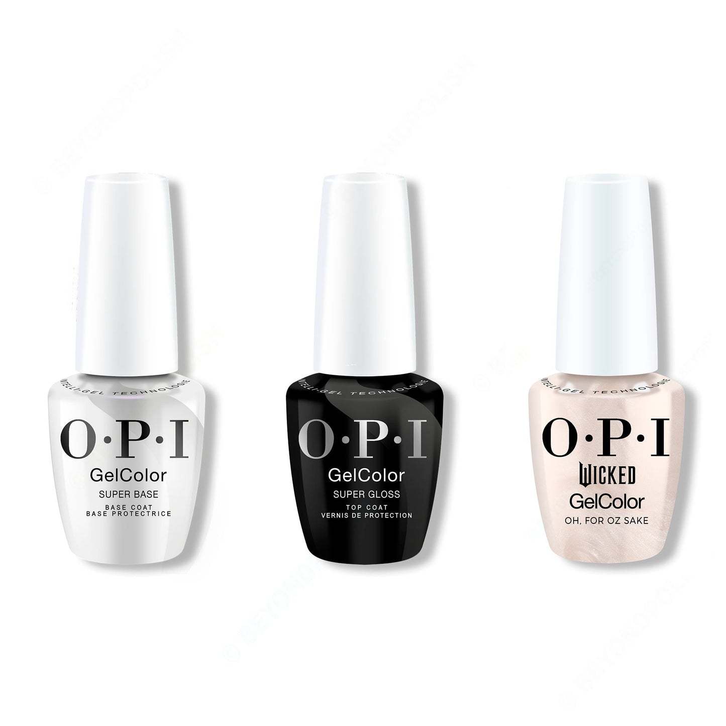 OPI - GelColor Combo - Super Base, Super Gloss Top & Oh, For Oz Sake