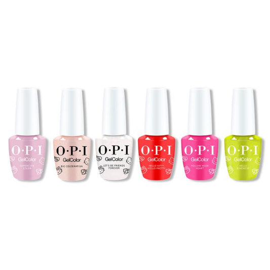 OPI GelColor - Hello Kitty 50th Anniversary Collection (6pc) 0.5 oz