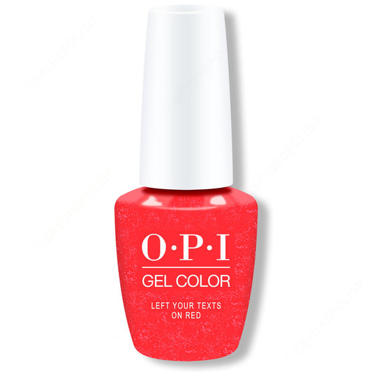 OPI GelColor - Left Your Texts On Red 0.5 oz - #GCS010