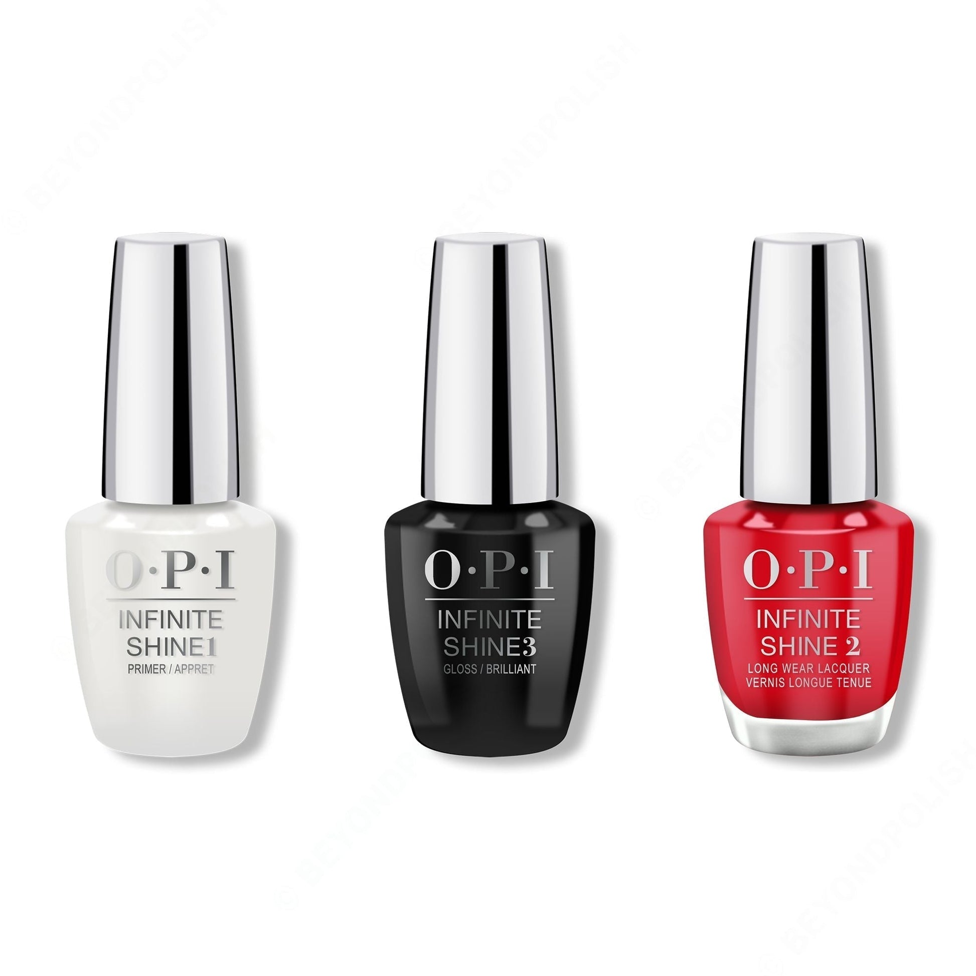 OPI - Infinite Shine Combo - Base, Top & Big Apple Red - #ISLN25