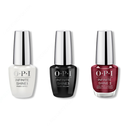 OPI - Infinite Shine Combo - Base, Top & Bogota Blackberry - #ISLF52