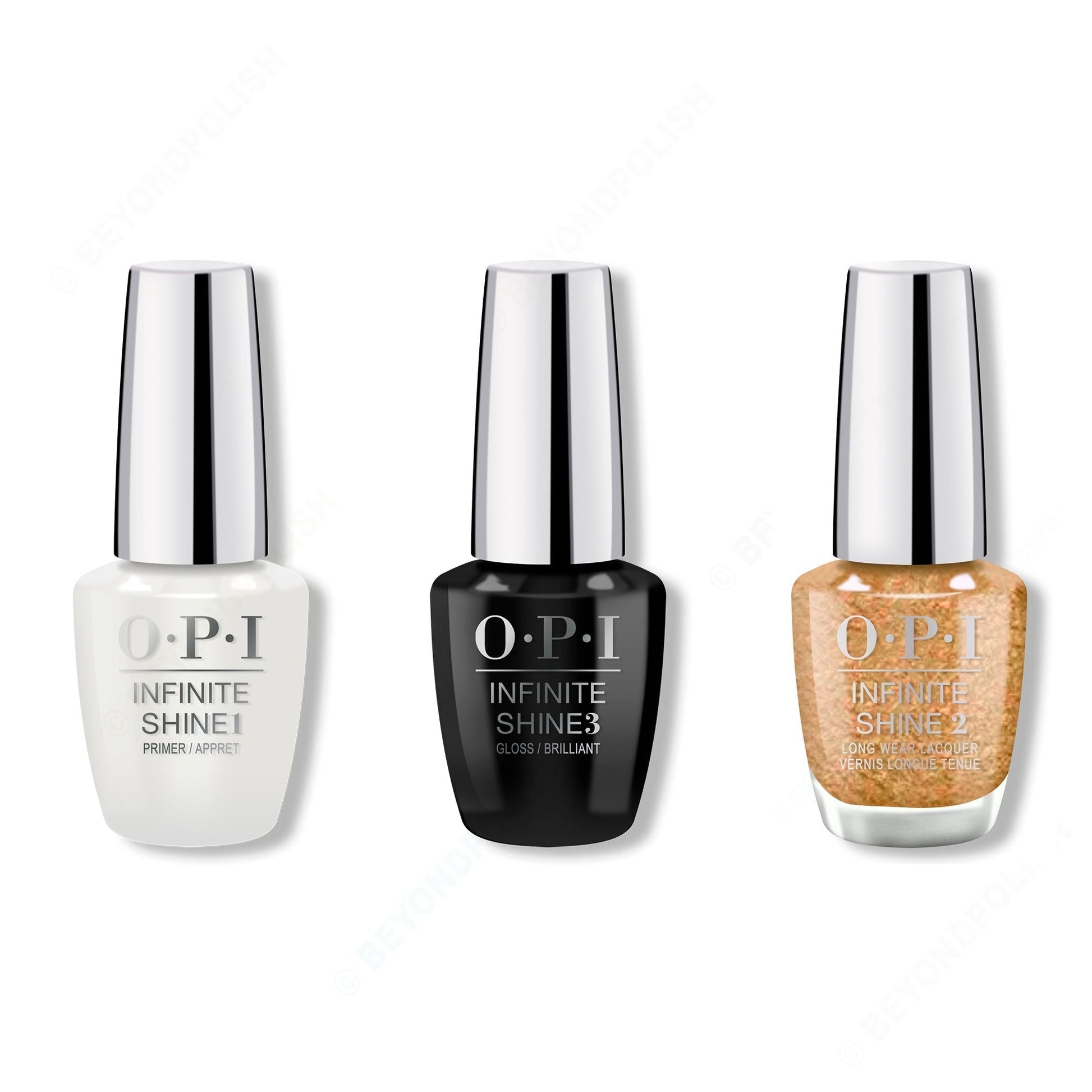 OPI - Infinite Shine Combo - Base, Top & Five Golden Flings