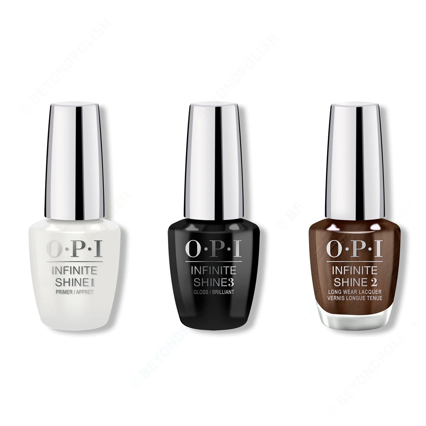 OPI - Infinite Shine Combo - Base, Top & Hot Toddy Naughty