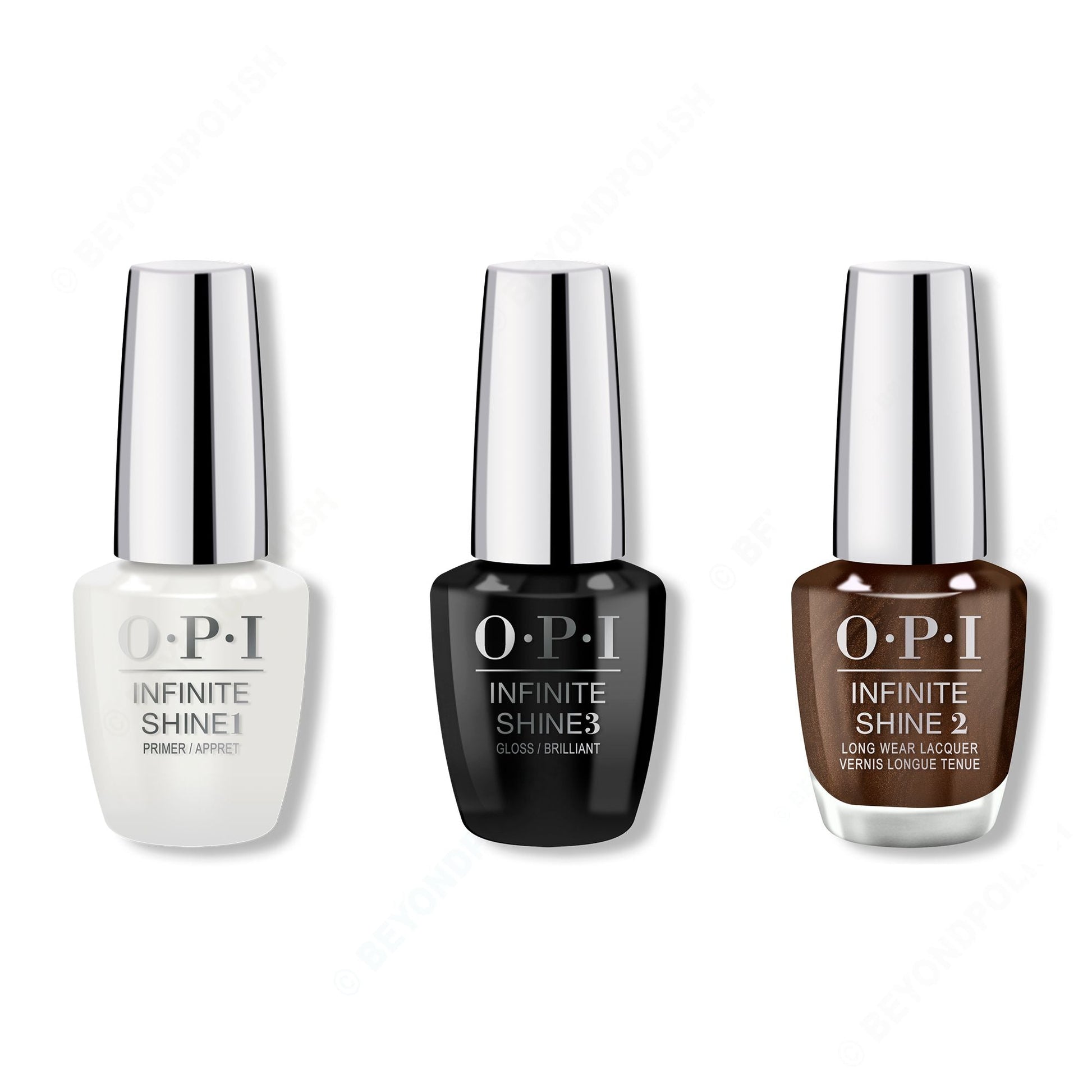 OPI - Infinite Shine Combo - Base, Top & Hot Toddy Naughty