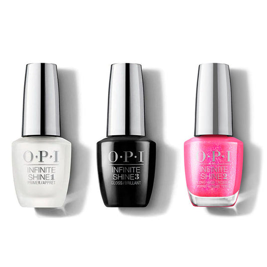 OPI - Infinite Shine Combo - Base, Top & Spring Break The Internet