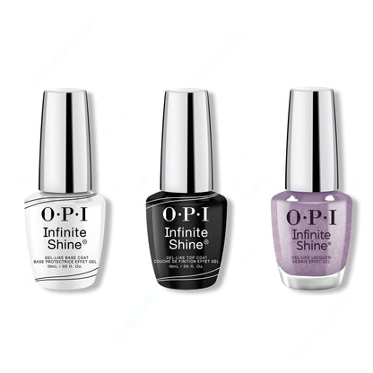 OPI - Infinite Shine Combo - Base, Top & Where Time Stuns Still