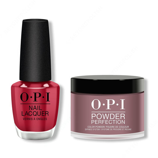 OPI - Lacquer & Dip Combo - Chick Flick Cherry