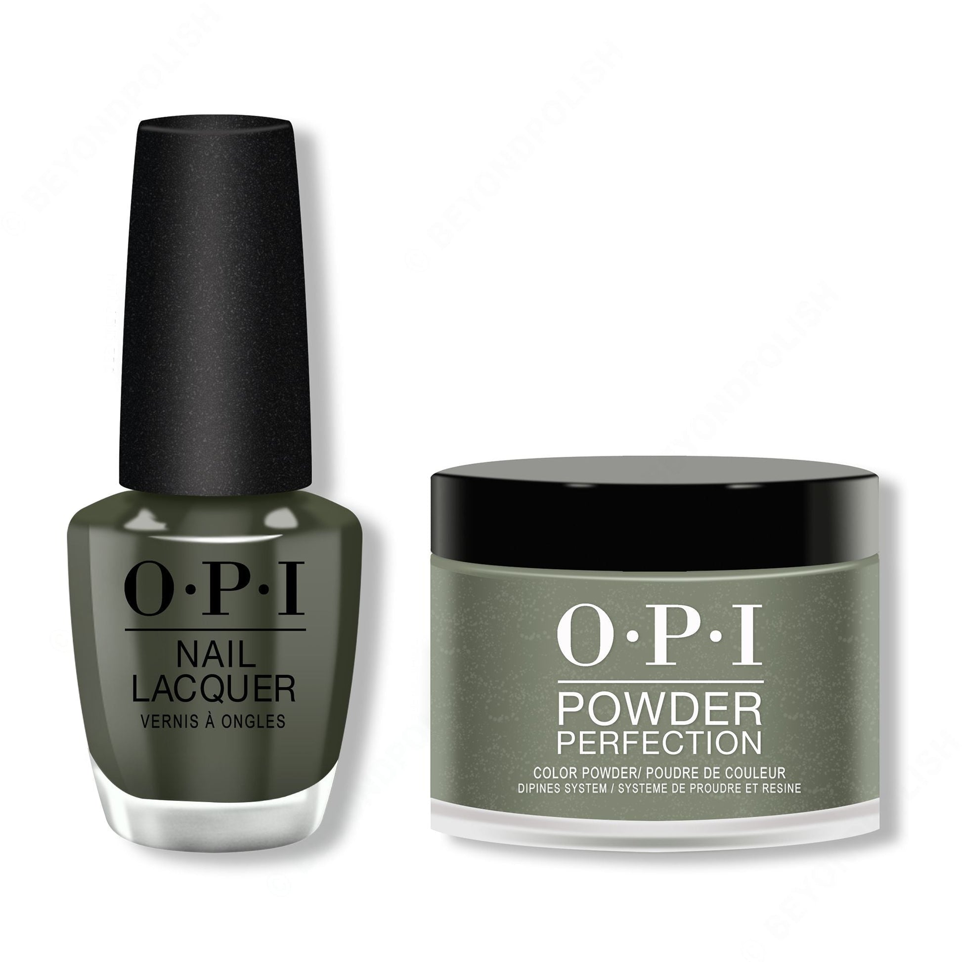 OPI - Lacquer & Dip Combo - Things I've Seen In Aber-Green