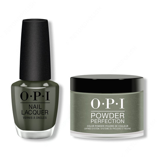 OPI - Lacquer & Dip Combo - Things I've Seen In Aber-Green