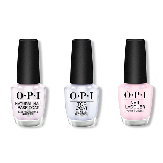 OPI - Nail Lacquer Combo - Base, Top & Baby, Pink Again