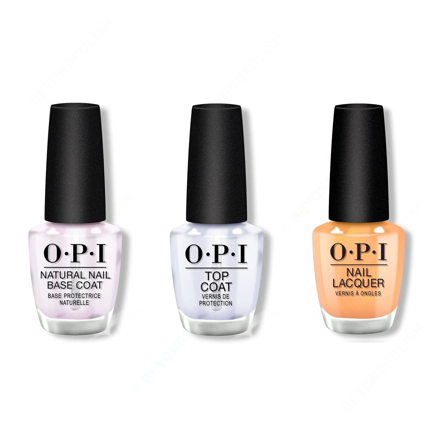OPI - Nail Lacquer Combo - Base, Top & Beauty School Popout