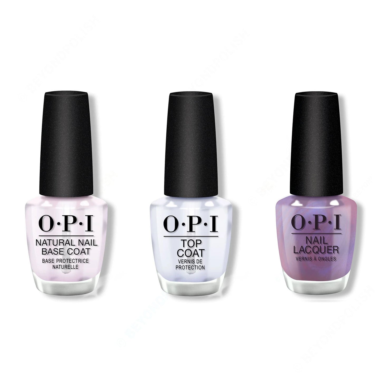 OPI - Nail Lacquer Combo - Base, Top & Grape Escape