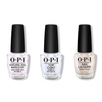 OPI - Nail Lacquer Combo - Base, Top & Hands in the Clouds