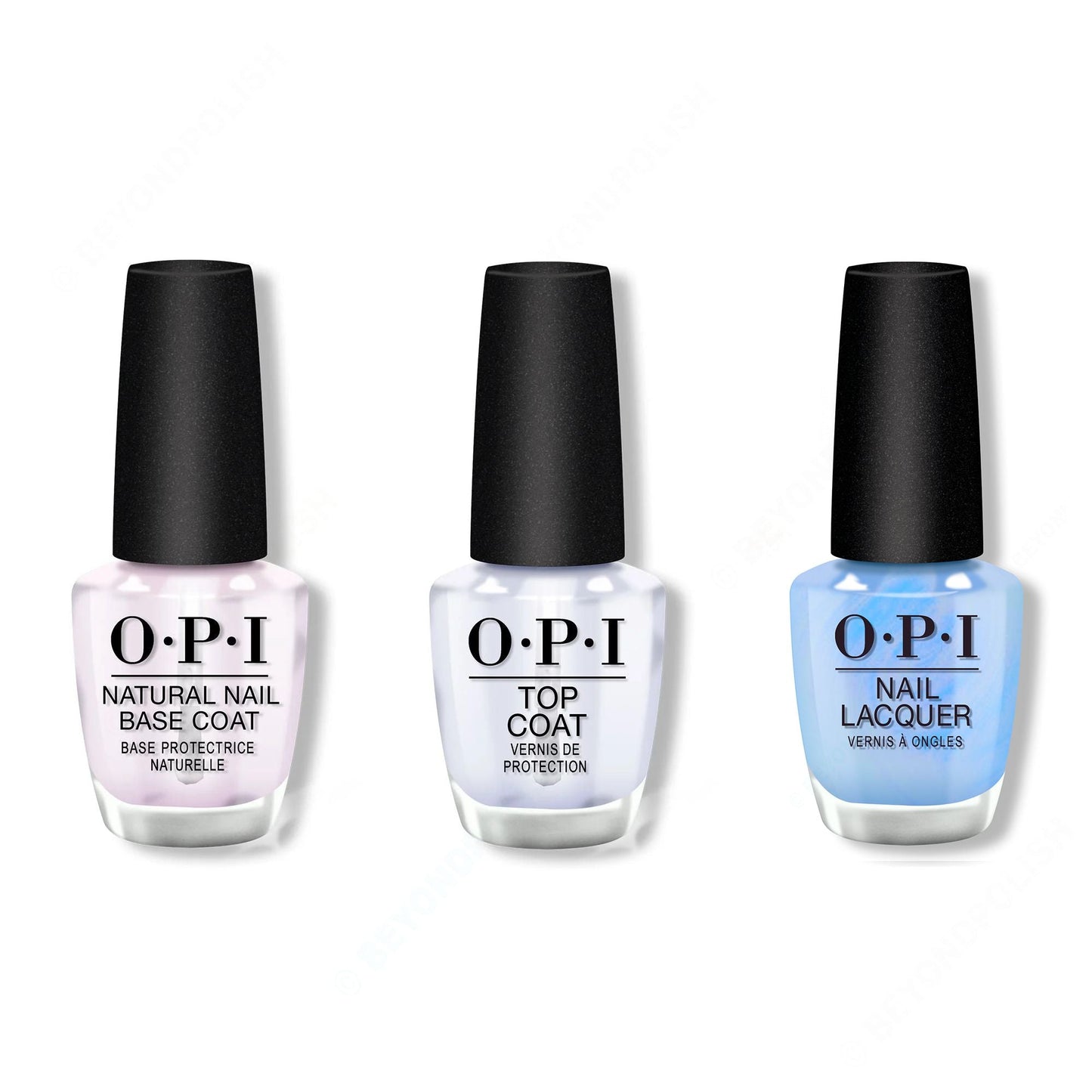 OPI - Nail Lacquer Combo - Base, Top & Happy Play-ce