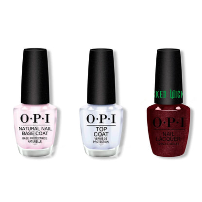 OPI - Nail Lacquer Combo - Base, Top & Let's Rejoicify