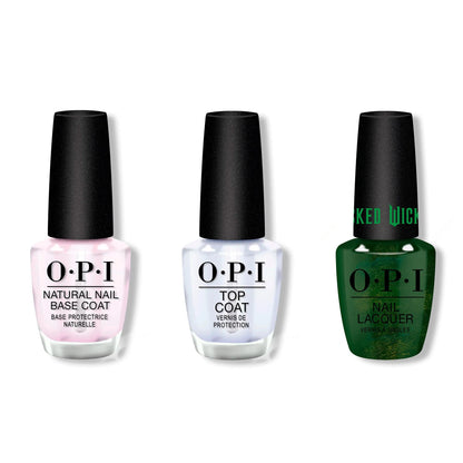 OPI - Nail Lacquer Combo - Base, Top & Ozitively Elphaba