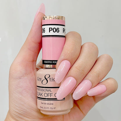 Cre8tion Gel - French Collection 0.5oz - P06 It's a Girl Pink