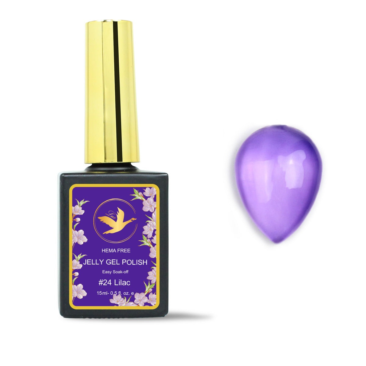 Jelly Glass Gel Polish – #24 Lilac