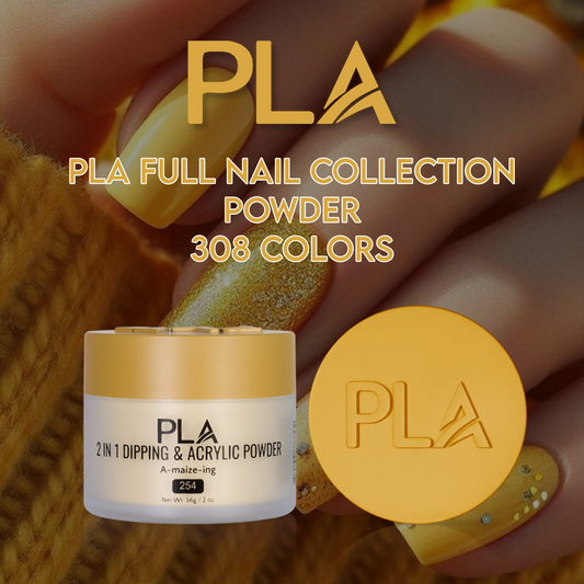 PLA Full Nail Collection Powder 308 Colors comes with 1 color sample