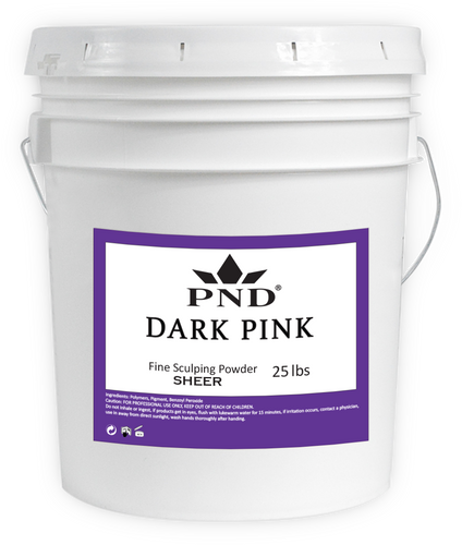 PND ACRYLIC POWDER (FINE SCULPTING POWDER) 25 LB - DARK PINK