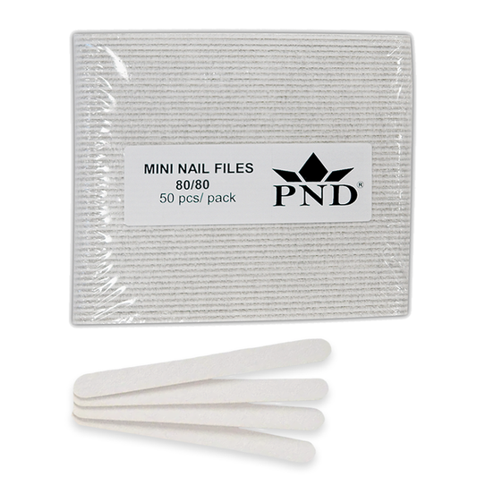 PND Manicure Files Plastic Center - White (50 pcs/pack)