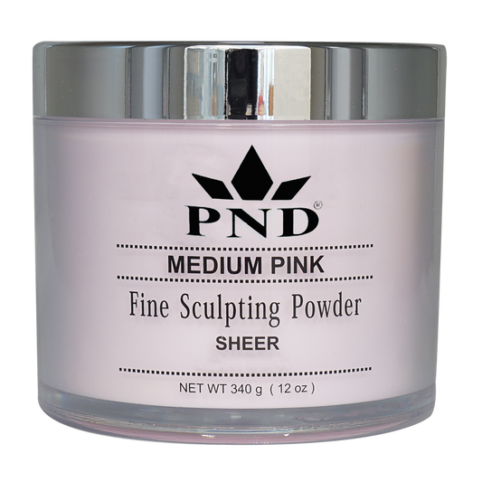 PND Acrylic Powder (Fine Sculpting Powder) - Medium Pink 12oz