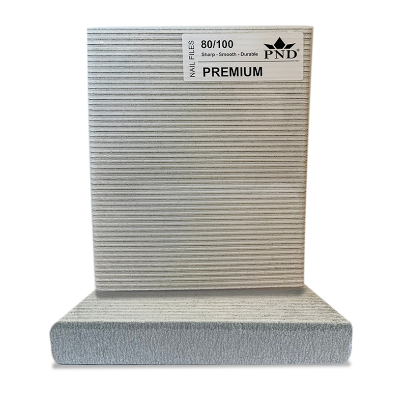 PND Premium Jumbo Files Pack/50pcs - Zebra-White, Grit Options