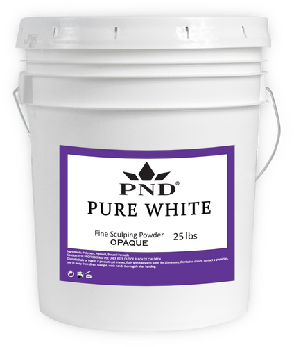 PND ACRYLIC POWDER (FINE SCULPTING POWDER) 25 LB - PURE WHITE