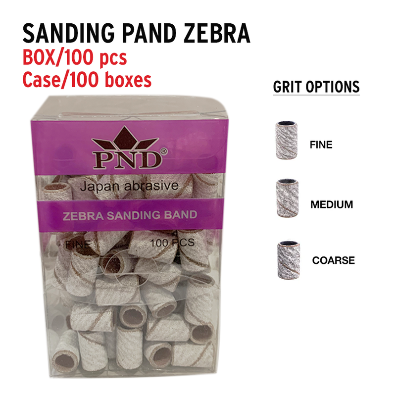 PND Sanding Band - Zebra. - Case/100box/100pcs x $4.5  Fine