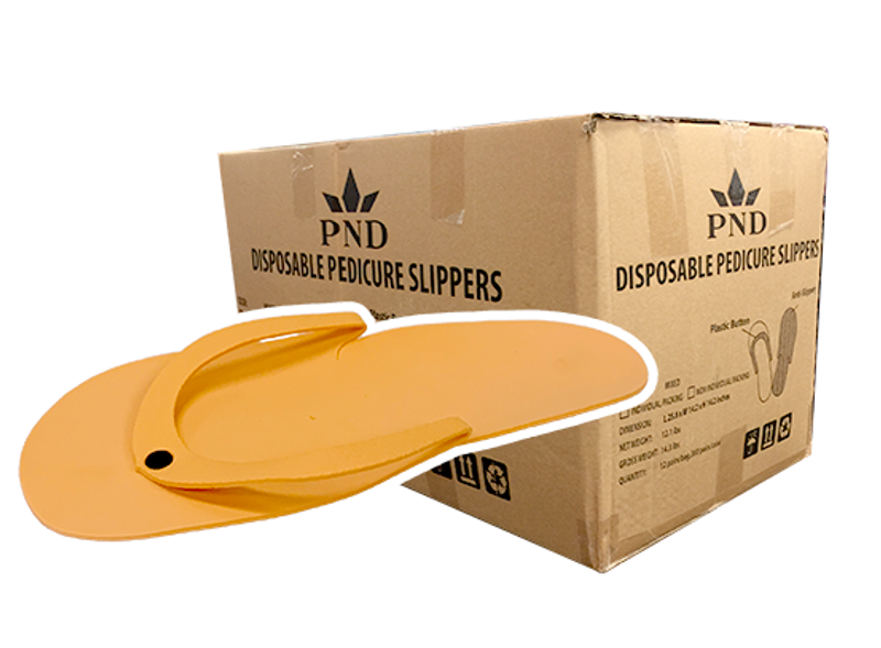 PND Pedicure Slippers - Button Type - Case/360 Pairs