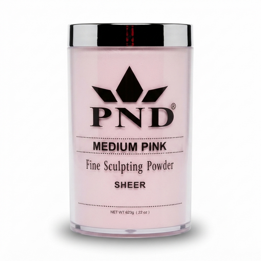 PND Acrylic Powder (Fine Sculpting Powder) - Medium Pink 22 oz.