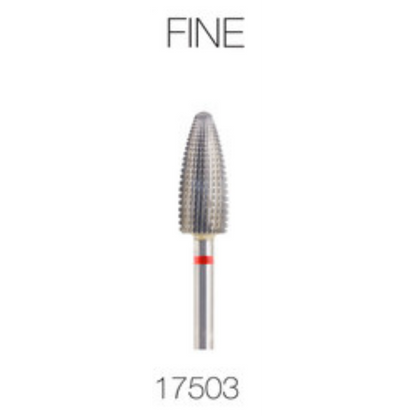 PND CARBIDE BIT - CONE ROUND TOP 3/32" FINE/RED (17503)